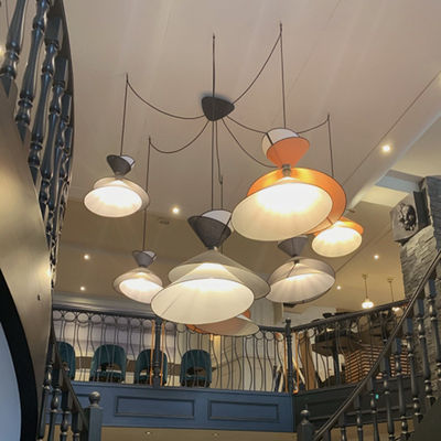 Nordic Design Indiviudal Fabric Art Decorative Pendant Light Kimono Mixte Chandelier(WH-MI-165)