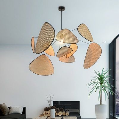 Rural Hand Made Rattan Pendant lights Southeast Asia Suspension Screen Cannage Chandelier（WH-MI-167)