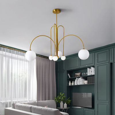 Modern Designer Glass Ball Chandelier Lighting For Living Room Gran Finale Suspension Lights(WH-MI-169)