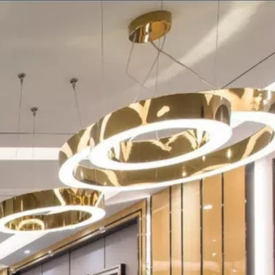 Customized LED chandelier light OEM ODM ring drop lamp circle Chandelier Mahlu Chandelier(WH-MI-170)