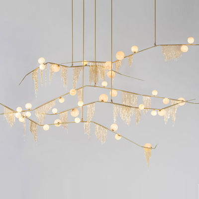 LED Modern Designer Chandelier For Dining Room Kitchen Bedroom Cherry Bomb Fringe Chandelier(WH-MI-173)