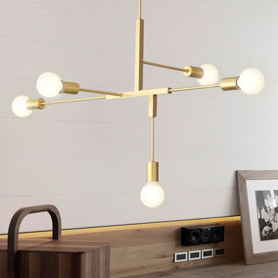 Industrial Light Modern Loft Ceiling Gold Black Chandelier Lamp Cliff Suspension Light（WH-MI-175)