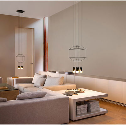 Modern 110V 220V 240V LED black wireflow pendant light lamp Wireflow Chandeliers(WH-MI-177)