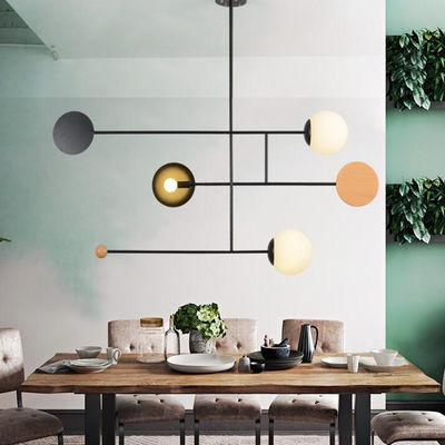 Creative Chandelier Lighting E14 Ceiling Pole Hanging Light Dining room Astro Chandelier(WH-MI-178)
