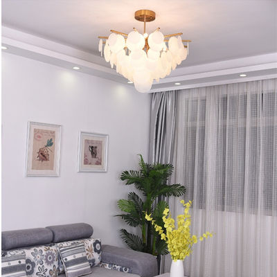 Glass Pendant Match LED Chandelier For Living Room Dining Bedroom Luxury Metal Nimbus Chandelier(WH-MI-180)