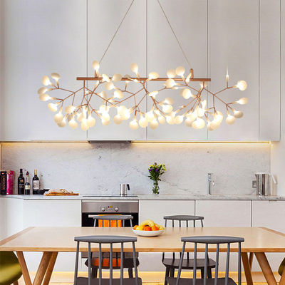 Nordic Hanging Living Room Chandelier Modern Kitchen Firefly rectangular Heracleum chandeliers（WH-MI-185)