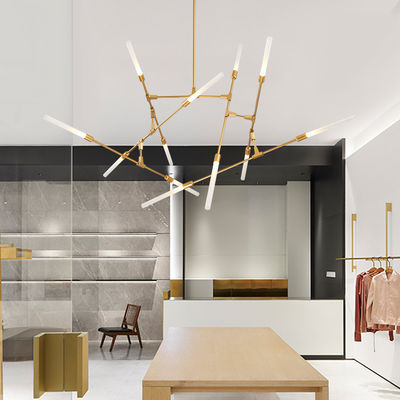 LED Sputnik Chandelier Lighting For Studio Living Bar Kitchen suspension light Dawn Chandelier(WH-MI-186)