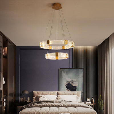 Luxury Chandelier Lights For Living Room Bedroom Kitchen Parallel Ring LED Chandelier(WH-MI-187)