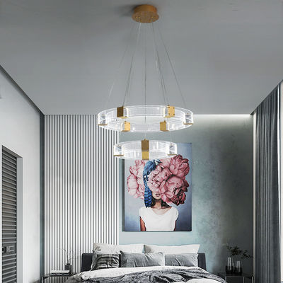 Luxury Chandelier Lights For Living Room Bedroom Kitchen Parallel Ring LED Chandelier(WH-MI-187)