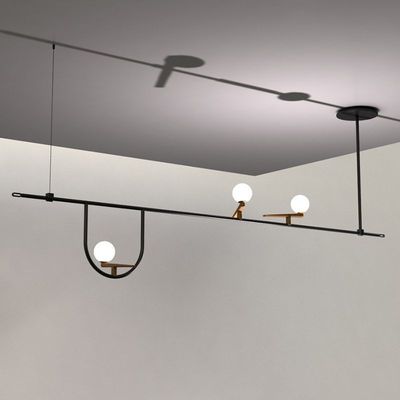 Modern deco chambre glass Home Decoration E27 Light Fixture bedroom Yanzi Chandeliers（WH-MI-192)