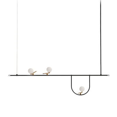 Modern deco chambre glass Home Decoration E27 Light Fixture bedroom Yanzi Chandeliers（WH-MI-192)