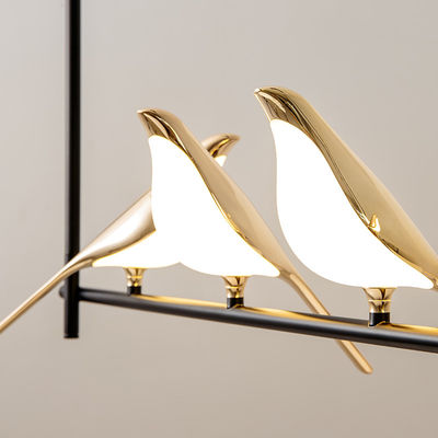 Foyer Restaurant LED Chandelier Gold Magpie Bird Home Decoration Lighting Nomi Chandelier(WH-MI-199)