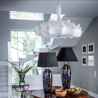Silk chandelier atmosphere courtyard exhibition hall living room Zeppelin Chandelier（WH-MI-204)