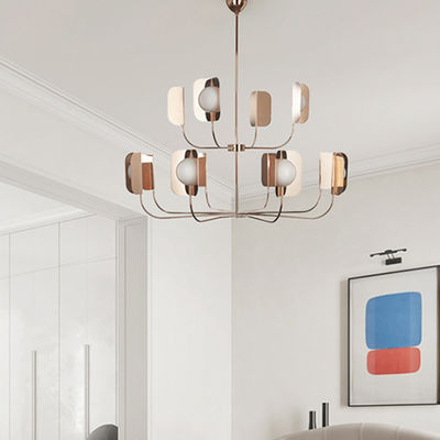 Modern led glass ball nordic light monkey lamp hanglampen lumiere kitchen LEAF Chandelier(WH-MI-206)