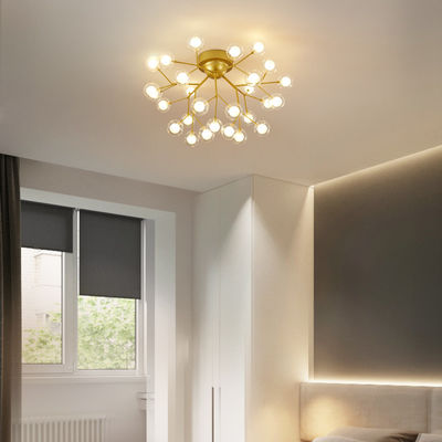 Modern LED Ceiling Chandeliers Black Gold Tree branch Surface Mount Kids Lamps（WH-MI-211)