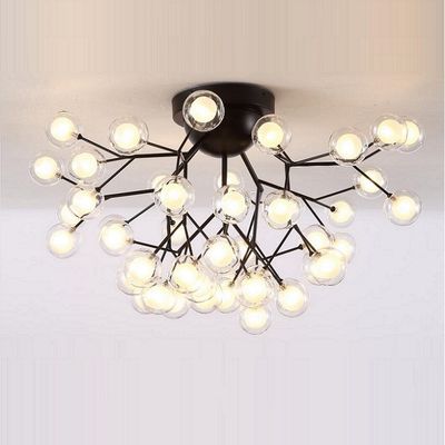 Modern LED Ceiling Chandeliers Black Gold Tree branch Surface Mount Kids Lamps（WH-MI-211)