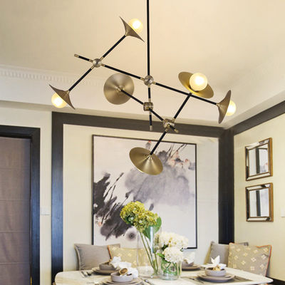 Modern Nordic Pendant lamp Gold Trumpet Lamp Vintage Retro Horn delightfull sputnik chandelier（WH-MI-212)