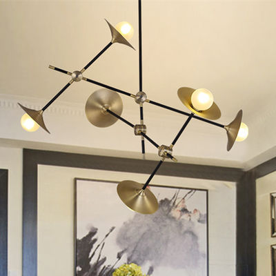 Modern Nordic Pendant lamp Gold Trumpet Lamp Vintage Retro Horn delightfull sputnik chandelier（WH-MI-212)