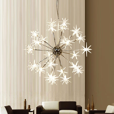 LED Start Chandelier Romantic snowflake Pendant Lamp Nordic Star Chandelier(WH-MI-215)