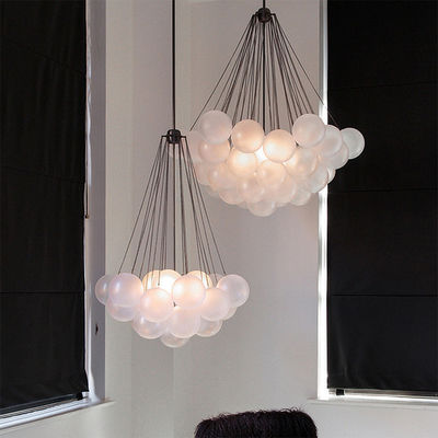Bubble Chandelier 19/37 Balls Black Gold Chandeliers Mid Century Modern Glass Lamp(WH-MI-220)