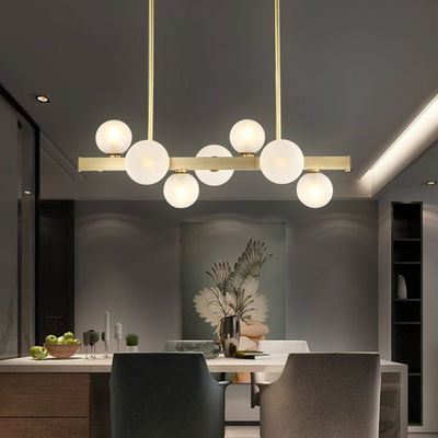 Modern long chandelier minimalist light luxury nordic style lamp(WH-MI-226)