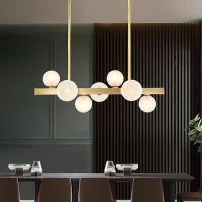 Modern long chandelier minimalist light luxury nordic style lamp(WH-MI-226)