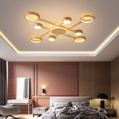 Gold chandelier LED round chandelier For Living Bedrom Lights Remote Control Chandelier(WH-MI-227)