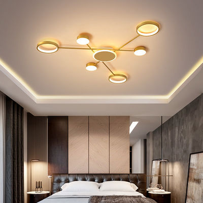Gold chandelier LED round chandelier For Living Bedrom Lights Remote Control Chandelier(WH-MI-227)