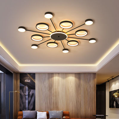 Gold chandelier LED round chandelier For Living Bedrom Lights Remote Control Chandelier(WH-MI-227)