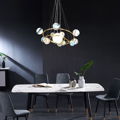 LED glass globe pendant light Wandering Earth planet chandelier(WH-MI-238)