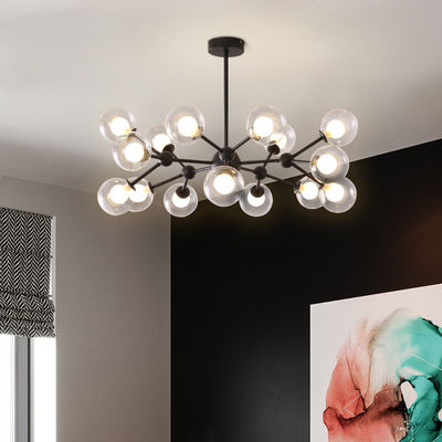Modern LED glass bubble chandelier metal plexiglass lamp Ceiling Decor modo Glass Ball Chandelier(WH-MI-247)