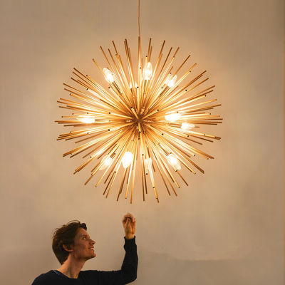 Nordic Artistic LED Aluminum Dandelion Chandelier Hanging Lamps sputnik chandelier(WH-MI-250)