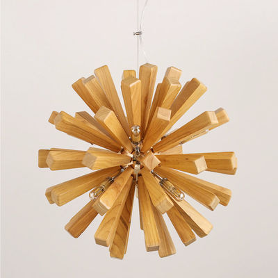Art Decor Dandelion wooden chandelier Solid Wood Pendant lamp Living Room Dining room tree chandelier(WH-MI-251)