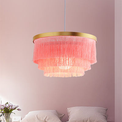 Round Chandelier Lighting Dining room Bar Kitchen fringe lamp suspension light(WH-MI-252)