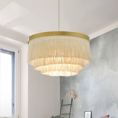Round Chandelier Lighting Dining room Bar Kitchen fringe lamp suspension light(WH-MI-252)