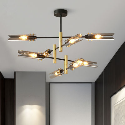 Postmodern luxury chandelier nordic sputnik lamp E14 glass lamp wrought iron chandelier(WH-MI-253)
