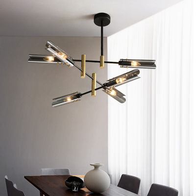 Postmodern luxury chandelier nordic sputnik lamp E14 glass lamp wrought iron chandelier(WH-MI-253)