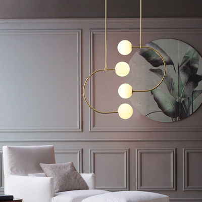 Art deco pendant light Nordic Lustre suspension light LED curved lamp Designer Chandelier(WH-MI-261)