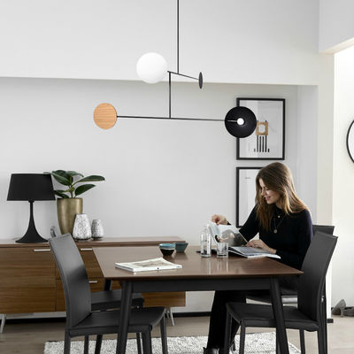 Designer Wrought iron chandelier E14 Light Rotatable minimalist chandelier Dining room Art Chandelier(WH-MI-264)