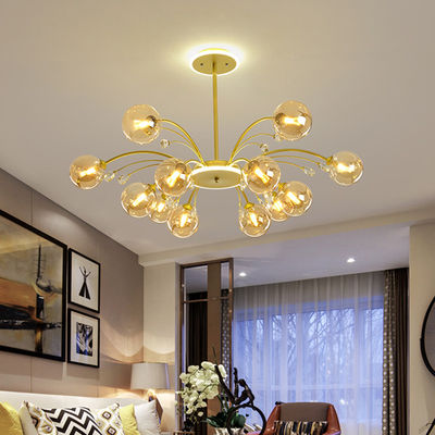Led tree branch chandelier Postmodern Living Room black glass ball chandelier(WH-MI-265)