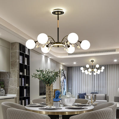 Led tree branch chandelier Postmodern Living Room black glass ball chandelier(WH-MI-265)