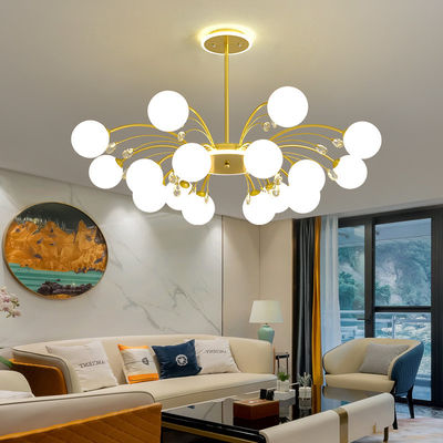 Led tree branch chandelier Postmodern Living Room black glass ball chandelier(WH-MI-265)