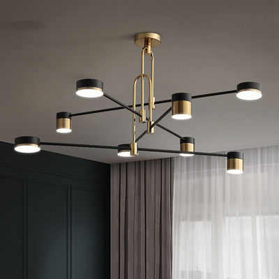 Wrought iron chandelier Gold Black spider lamp For Home Living Room Decoration Chandelier(WH-MI-269)