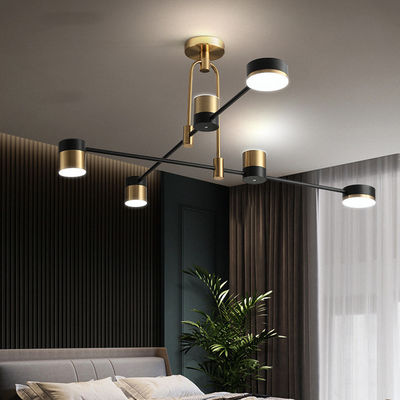 Wrought iron chandelier Gold Black spider lamp For Home Living Room Decoration Chandelier(WH-MI-269)