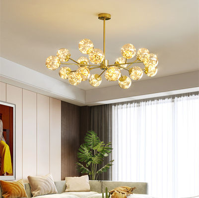 Nordic globe chandelier LED Black/Gold Glass Ball lamp sputnik Home decor chandelier(WH-MI-272)