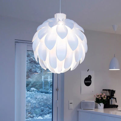 Nordic pendant lamp design white pinecone  creative acrylic lamp for dining room kitchen bar Pendant Light(WH-AP-107)