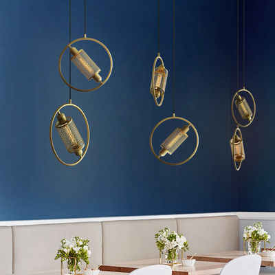 Simple round pendant light Industrial Creative Personality Bedroom Cafe Decorative  Postmodern Pendant Lamp(WH-AP-110)