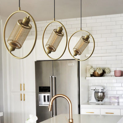 Simple round pendant light Industrial Creative Personality Bedroom Cafe Decorative  Postmodern Pendant Lamp(WH-AP-110)