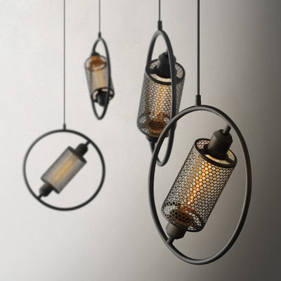 Simple round pendant light Industrial Creative Personality Bedroom Cafe Decorative  Postmodern Pendant Lamp(WH-AP-110)