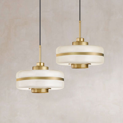 Modern Glass Pendant Lights Nordic Led Kitchen Lamps Living Room Circular  Industrial Home Pendant Lamp(WH-AP-113)